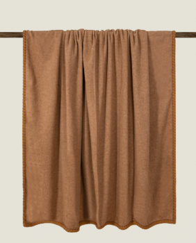 Плед "Frati SOFT BAMBOO BISCOTTO" желто-коричневый 200*260