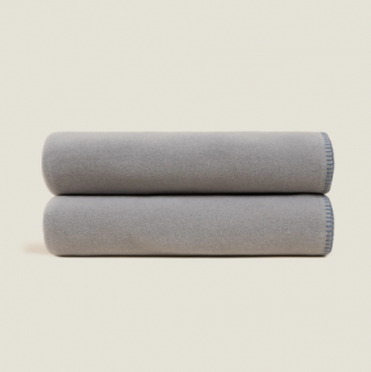 Плед "Frati SOFT VISCOSE GRIGIO PERLA" серый 130*160