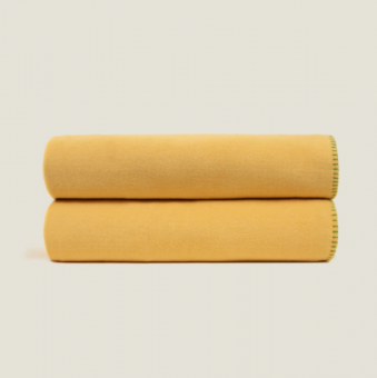 Плед "Frati SOFT VISCOSE SENAPE" желтый 160*200