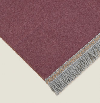 Плед "Frati SOFT BAMBOO GRANATA" с тесьмой Rousseau гранатовый 160*200