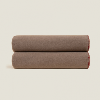 Плед "Frati SOFT VISCOSE TORTORA" коричневый 160*200