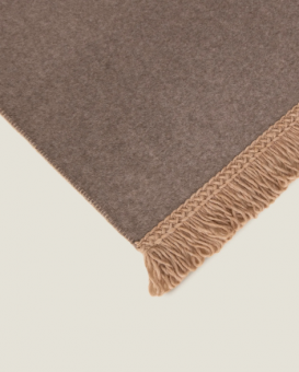 Плед "Frati SOFT BAMBOO TORTORA" с тесьмой Matisse коричневый 160*200