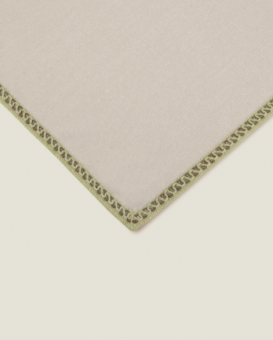 Плед "Frati SOFT BAMBOO NOCCIOLA" с тесьмой Coco бежевый 160*200