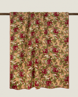 Плед "Frati SWEET ROSES BORDEAUX" бордовый 150*190
